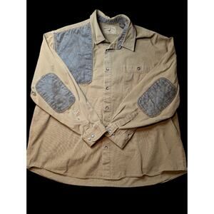 VTG Shooter Shirt NORTH RIVER Outfitters Men XXL Shooting Pad Elbow Patch Hunt